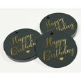 thumbnail image 3 of Inkdotpot Gold Foil Paper Hang Tags Happy Birthday Favor Tags 50 Pieces, 3 of 6