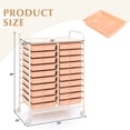 thumbnail image 3 of Costway 20 Drawers Rolling Storage Cart Art Craft Organizer on Wheels Multipurpose Orange, 3 of 10