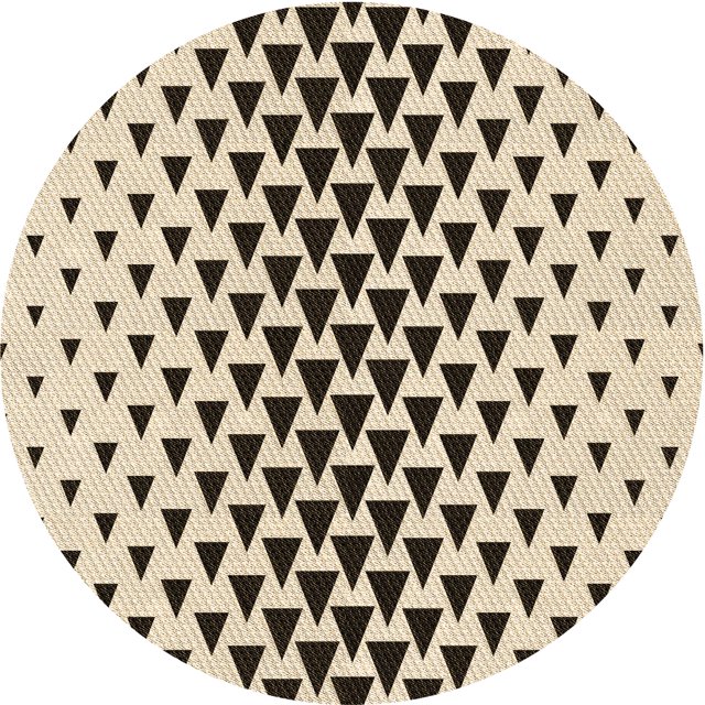 Ahgly Company Tapis d'Intérieur Lavables en Machine, Ronds, Transitionnels, Dorés à la Vanille, Ronds de 8 Pi