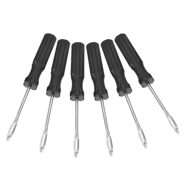 TEHAUX 6Pcs Tubeless Tire Plug Kit Black Reusable Tire Repair Tool for Car Auto Repair
