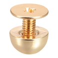 thumbnail image 5 of Unique Bargains 8x5mm Screw Back Rivets Solid Round Head Leather Studs Gold Tone 10 Pack, 5 of 5