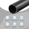 thumbnail image 3 of Uxcell Rigid Round Pipe Black High Impact for Water Pipe 1.42 x 1.57", 3 of 6