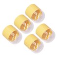 thumbnail image 3 of 5pcs Detachable Makeup Sponge Holder Dust Proof Clear Lid Portable Cosmetic Sponge Organizer Case Yellow, 3 of 14