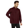 thumbnail image 3 of Bestman Solid Long Sleeve Shirt For Mens Front Double Button Placket Chinese Collar Shirt, 3 of 7