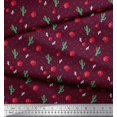 thumbnail image 3 of Soimoi polyester Crepe Fabric Triangle,Floral & Cactus Tree Print Fabric by the Yard 42 Inch Wide, 3 of 3