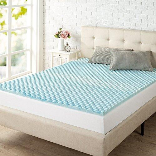 Zinus AZ-SWFT-150T 1.5 Inch Swirl Gel Memory Foam Air Flow Topper, Twin