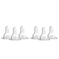 thumbnail image 1 of Dr. Brown's Natural Flow Baby Bottle Nipple - Ultra-Preemie, Super Slow Flow - 6-Pack - 0m+, 1 of 6