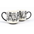 thumbnail image 3 of Ma Maison Tasse de Chien Noir et Blanc, 17 oz, 3 of 4