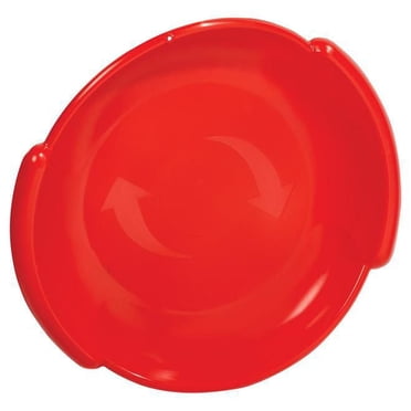 Luge Soucoupe Spiral de Era, 24 po – Luge d’Hiver pour Enfants, Âges 6+, Légère avec Poignées, Rouge