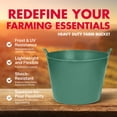 thumbnail image 2 of Little Giant 11 Gal Heavy Duty Farm Bucket Poly/Rubber Flex Tub w/Handles, 2 of 9
