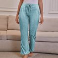thumbnail image 2 of Birdeem Pantalon Long Décontracté d'Été Uni pour Femme avec Poches et Taille Élastique, 2 of 5