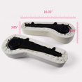 thumbnail image 4 of PIT66 Universal Golf Cart Rear Seat Arm Rest Cushion with Cup Holder, Compatible with EZGO, Club Car, Yamaha and Other Golf Cart Models, Off White, 2Pcs, 4 of 4