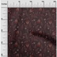 thumbnail image 2 of oneOone Rayon Maroon Fabric Floral Craft Projects Decor Fabric Printed By The Yard 56 Inch Wide, 2 of 5