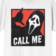 thumbnail image 2 of Ghostface T-Shirt Blanc pour Homme à Col Rond à Manches Courtes « Call Me » - TTG, 2 of 3