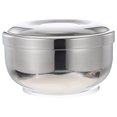 thumbnail image 3 of 1pc Stainless Steel Men's Shaving Bubble Bowl with Lid Foaming Container, 3 of 8
