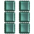 thumbnail image 1 of Dessert Trays 6Pcs Reusable Eco-friendly Great  BPA Free Fruit Dessert Snack Plate Serving Tray, 1 of 5
