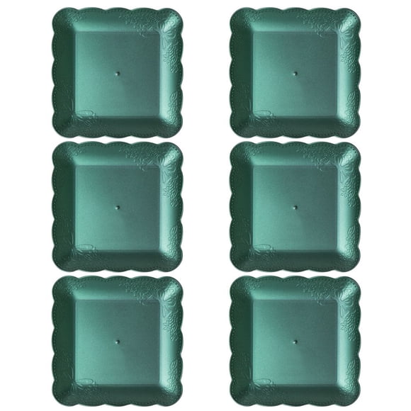 Dessert Trays 6Pcs Reusable Eco-friendly Great BPA Free Fruit Dessert Snack Plate Serving Tray