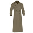 thumbnail image 4 of Qertyioot Hauts pour Hommes Mode Veste Décontractée Extérieur Manches Longues Manteau Chaud, 4 of 5