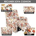 thumbnail image 3 of Dznils Housse Imprimée pour Fauteuil Inclinable, Housse Extensible en Polyester pour Sofa Inclinable, Motif Floral Rouge, 3 of 10