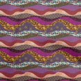 thumbnail image 1 of oneOone Tissu Tabby en Soie Prune Matériel de Robe Florale Tissu Imprimé Tissu au Mètre 42 Pouces de Large, 1 of 5
