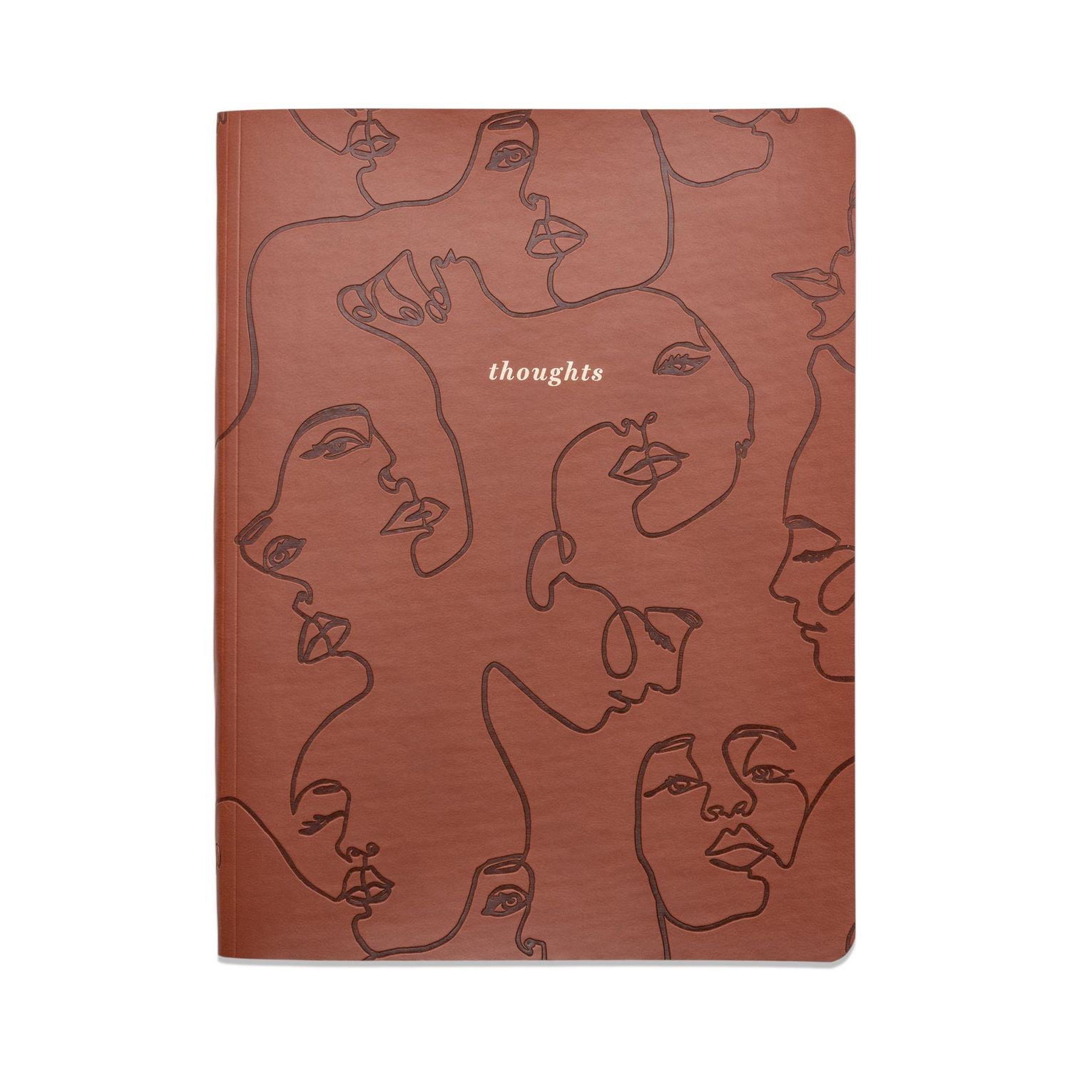 JOURNAL THINK INK SIMILICUIR - TERRE CUITE PENSÉES