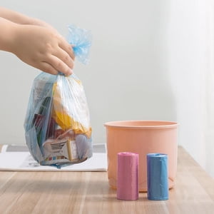 SNNROO 1Roll Mini Disposable Plastic Small Garbage Bag Trash Household Bags V7G6 T9A3