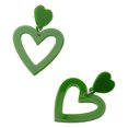 thumbnail image 1 of Decodeary Love Heart Earrings Set Lightweight And Easy To Wear Multiple Colors Available Green, 1 of 6