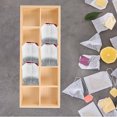 thumbnail image 3 of Wood Tea Bag Holder Desktop Tea Bag Storage Case 10 Compartments Spice Bag Holder, 3 of 6