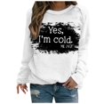 thumbnail image 2 of 2023 Chandail de Mode pour Femmes Rabais de 50 % Liquidation T-shirt Imprimé Blouse à Manches Longues Col Rond Hauts Décontractés Chandail, 2 of 5