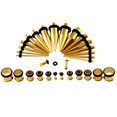 thumbnail image 2 of 36 Pcs Écarteur d'Oreille en Acier Inoxydable pour Tunnel Conique 00 g Oreille, 2 of 6