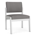 thumbnail image 1 of Lenox Steel Reception Waiting Armless Guest Chair / Silver Steel / Light Gray, 1 of 5