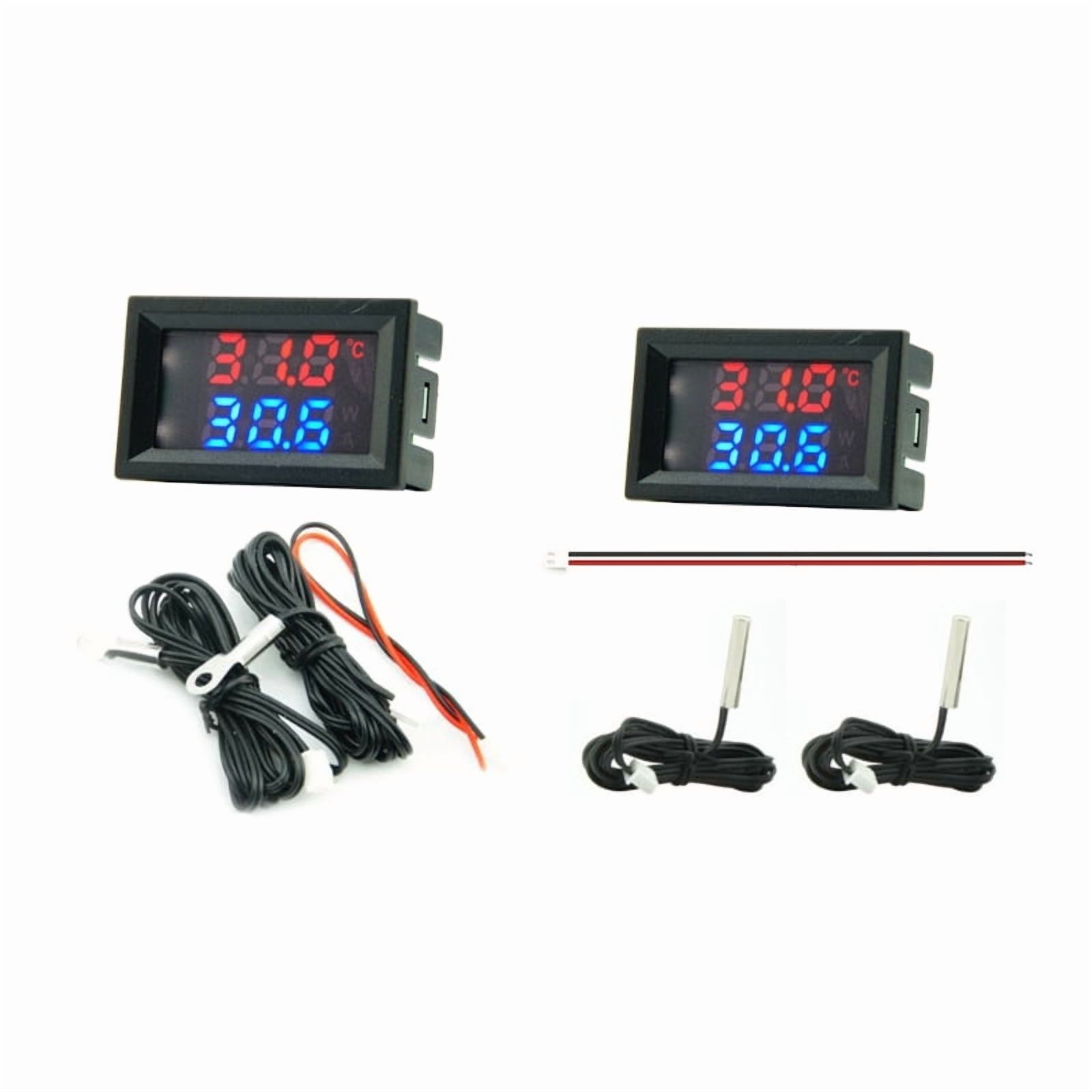 Digital Thermometer Voltage Meter 50℃-120℃ 4-28V Temperature Meter Sensor Test