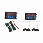 Digital Thermometer Voltage Meter 50℃-120℃ 4-28V Temperature Meter Sensor Test