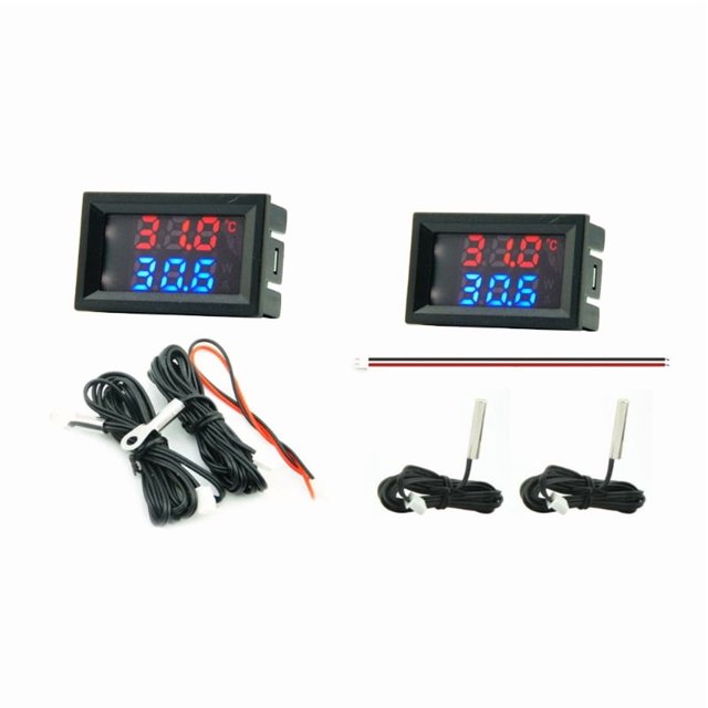 Digital Thermometer Voltage Meter 50℃-120℃ 4-28V Temperature Meter Sensor Test