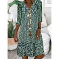 thumbnail image 1 of 2024 Robe Tendance Grande Taille pour Femmes Été Imprimé Manches Courtes Ample Décontractée Robes Femme Élégante Mode Plage Vêtements pour Dames, 1 of 7