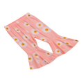 thumbnail image 3 of Toddler Baby Girl Bell Bottom Flared Pants Daisy Ruffle Pants Leggings Trousers, 3 of 6
