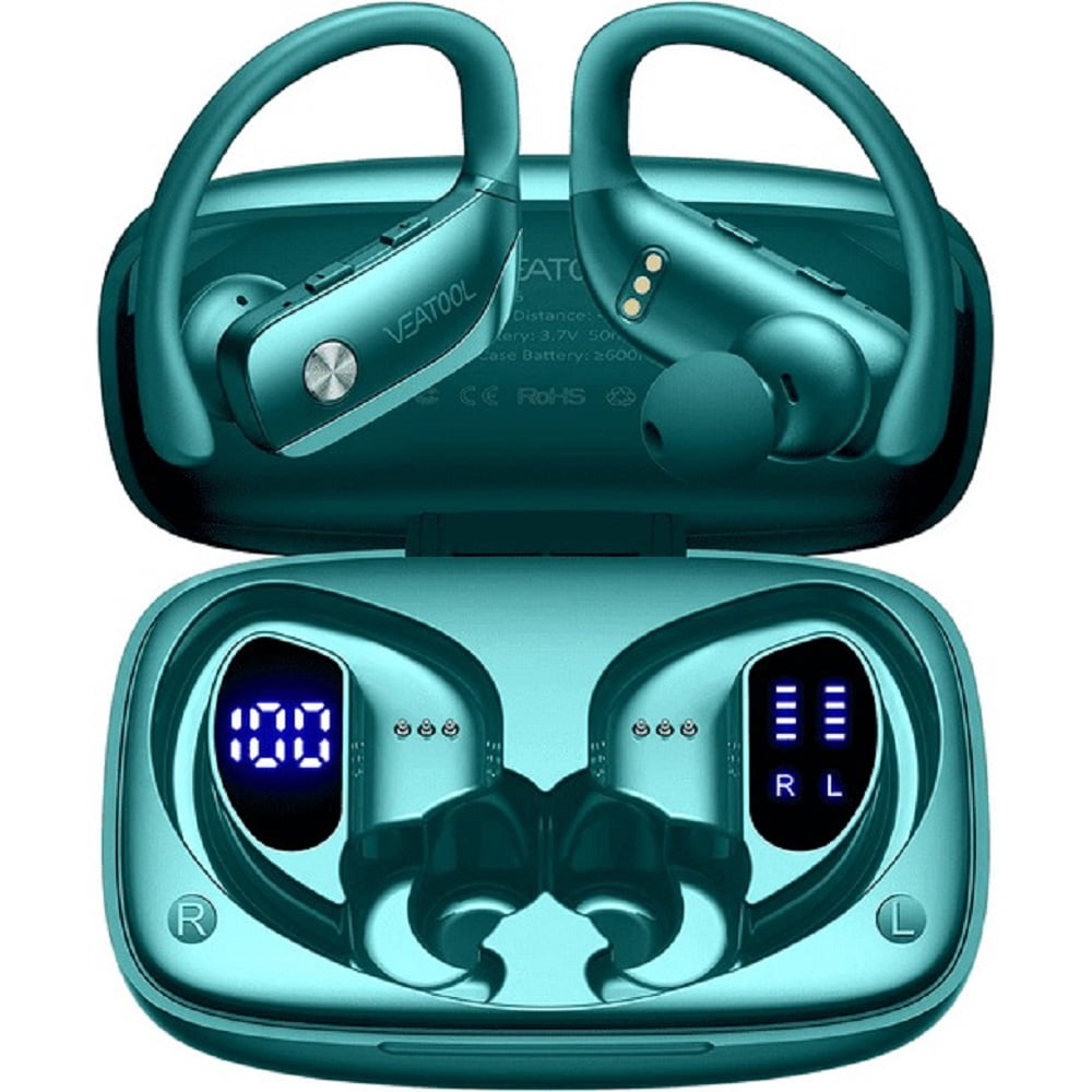 Refurbished bmani Wireless Earbuds Bluetooth Headphones Green