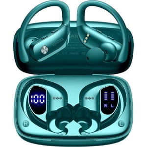 Rénovés bmani Ecouteurs sans fil Bluetooth Casques verts