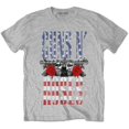 thumbnail image 1 of Guns N Roses Unisex T-Shirt US Flag in Logo, 1 of 3