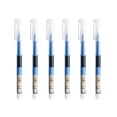 thumbnail image 2 of Lisbinx 6-Pack 0.5 mm Rolling Ball Pens, Fast-Drying Liquid Ink Fine Point Pens for Office School Writing, No-Leak Transparent Tube, Assorted Colors, 2 of 6