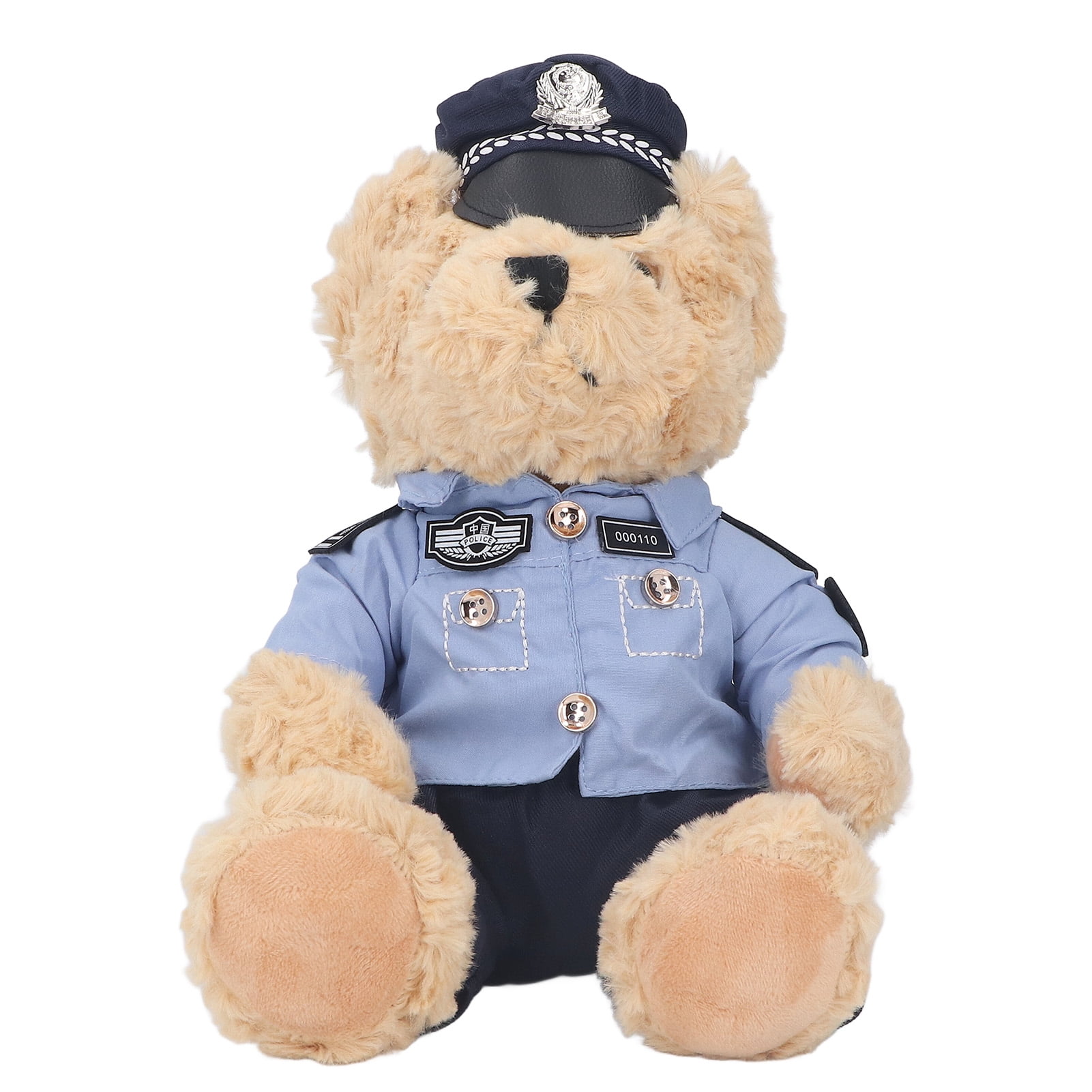 Officer Bear Toy, Cartoon Stuffed Furry Traffic Officer Plush Bear Toy  And Fireman Teddy Bears Plush Toys For Kids Boys Girls Gifts