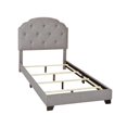 thumbnail image 2 of Tufted Nailhead Trim Twin Upholstered Bed in Gray, 2 of 9