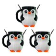 thumbnail image 1 of Novelty Ice Cream Cup Reusable Pint Sleeve Adorable Penguin Ice Cream Pint Holder With Spoon F7s7, 1 of 8