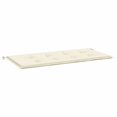thumbnail image 4 of vidaXL Folding Garden Bench with Cushion 118 cm Bamboo, 4 of 5