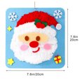 thumbnail image 2 of E Christmas Handmade Sewing And Yarn Embroidery Painting Materials Diy Craft Kit 7.8 X 7.8 Inches Style E, 2 of 7