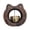 B, variante sur Ornement de Porte Carillon Éolien en Laiton Massif - Cloche Suspendue Décorative pour Entrée pour Espaces Intérieurs/extérieurs, Cadeau de Pendaison de Crémaillère