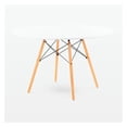 thumbnail image 3 of Table Eiffel Heavenly Collection - Base naturelle (39") avec deux chaises en bois blanc, 3 of 7