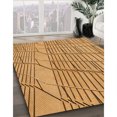 thumbnail image 3 of Ahgly Company Tapis d'Intérieur Lavable à la Machine, Carré, Transitionnel, Bière Orange, Tapis de Zone, 3 Pieds Carré, 3 of 7