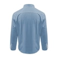 thumbnail image 5 of Gspmoly Chemise pour Homme, Chemise Haut Imprimée à Col à Manches Longues Décontractée et Confortable pour Homme, Hauts de Sortie jusqu'à 70 % de Rabais, 5 of 5