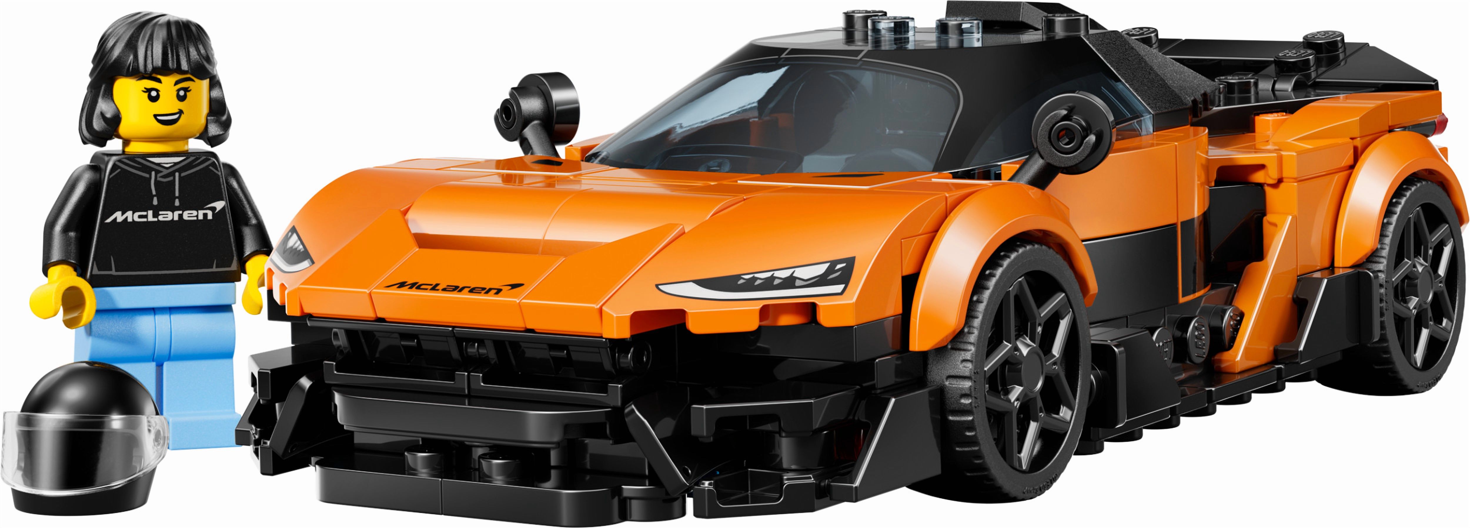 LEGO Speed Champions McLaren W1 Race Car Toy for Boys & Girls, Ages 9+ - Building Set for Pretend Play & Display w/1 Driver Minifigure - Gift Idea for Kids & Supercar Fans - 77257